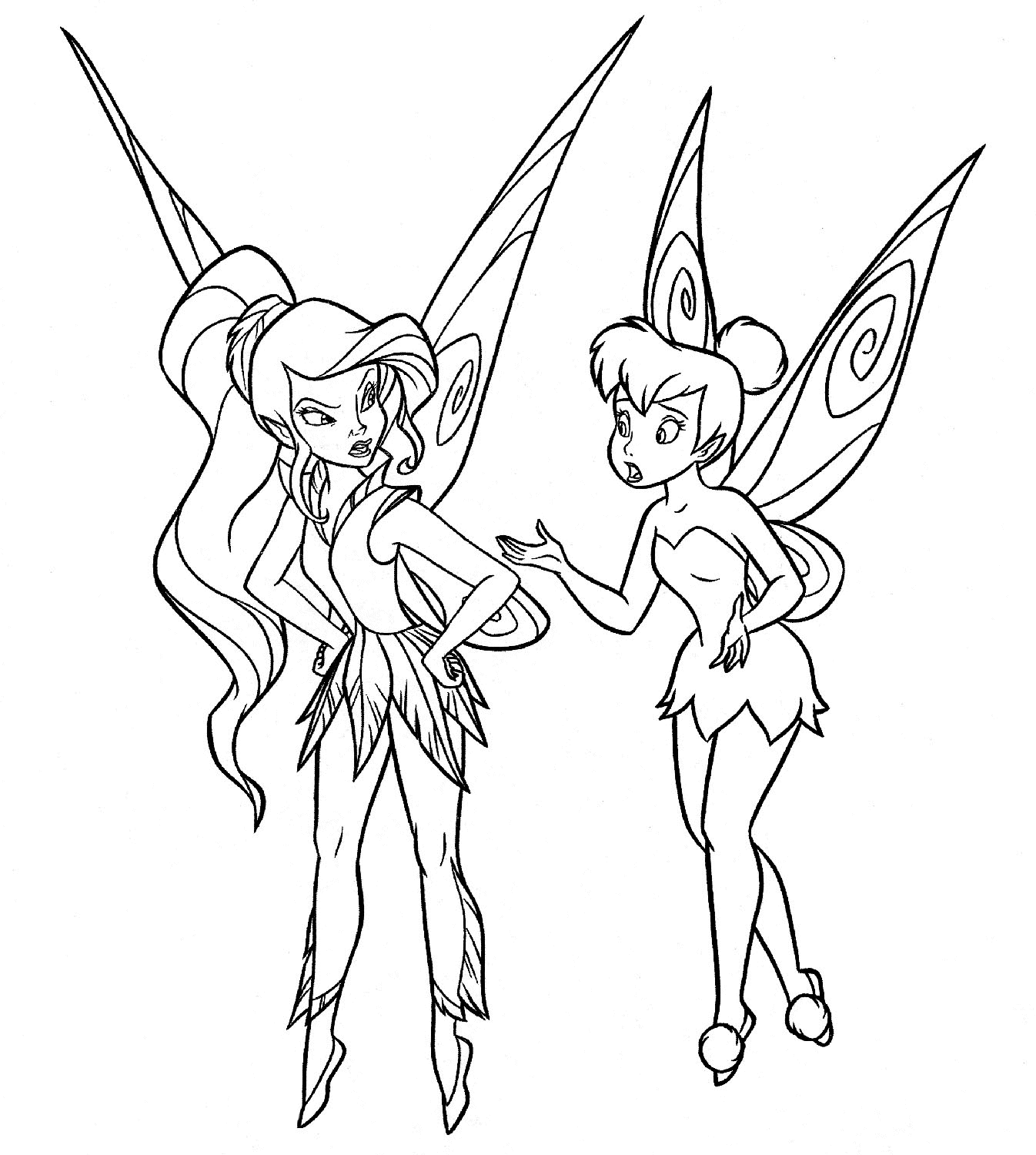 fairies coloring pages to print - photo #34