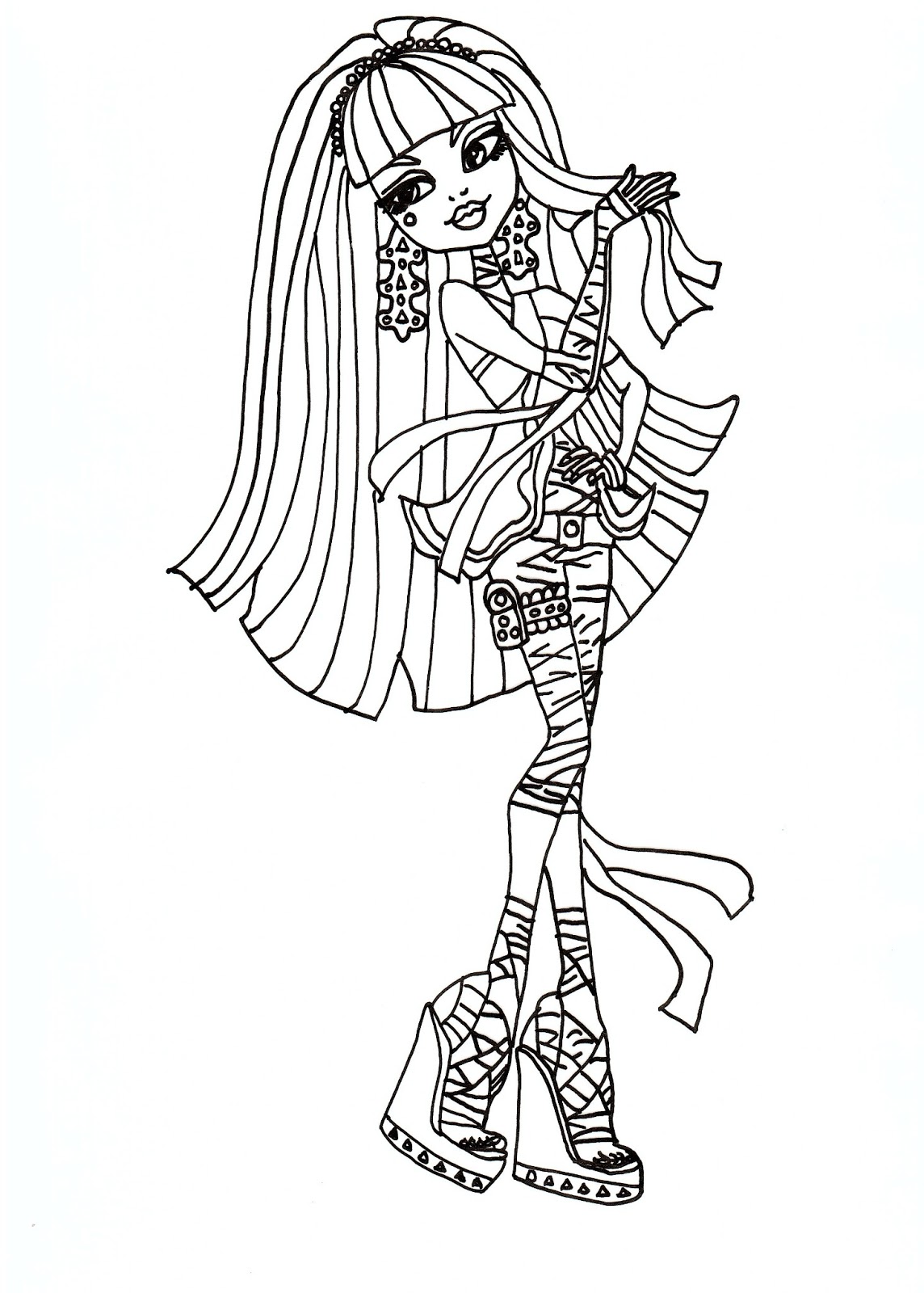 Free Printable Monster High Coloring Pages For Kids