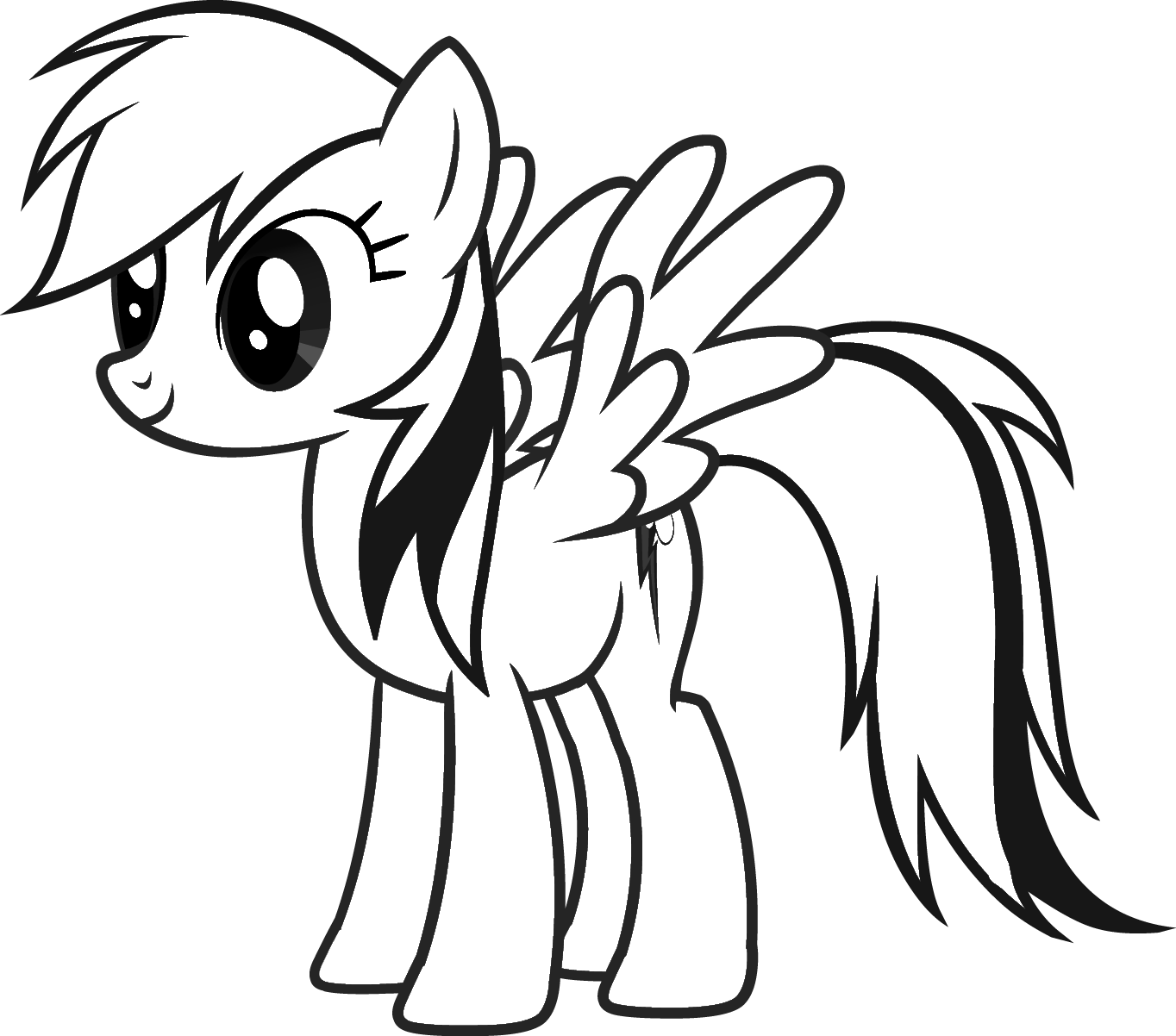 Blank Mlp Coloring Pages Coloring Pages