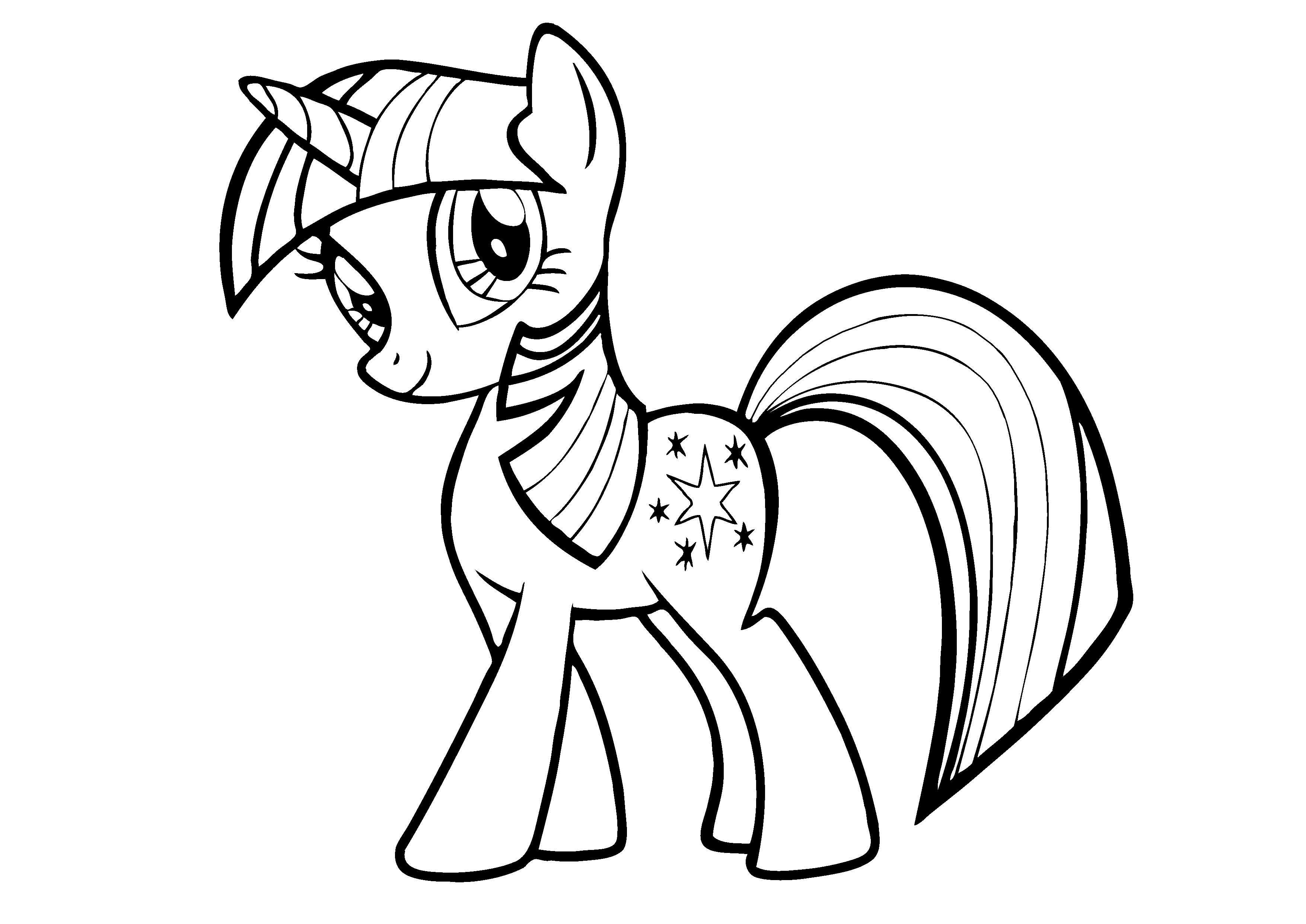 Twilight Sparkle Colouring pages Pinterest