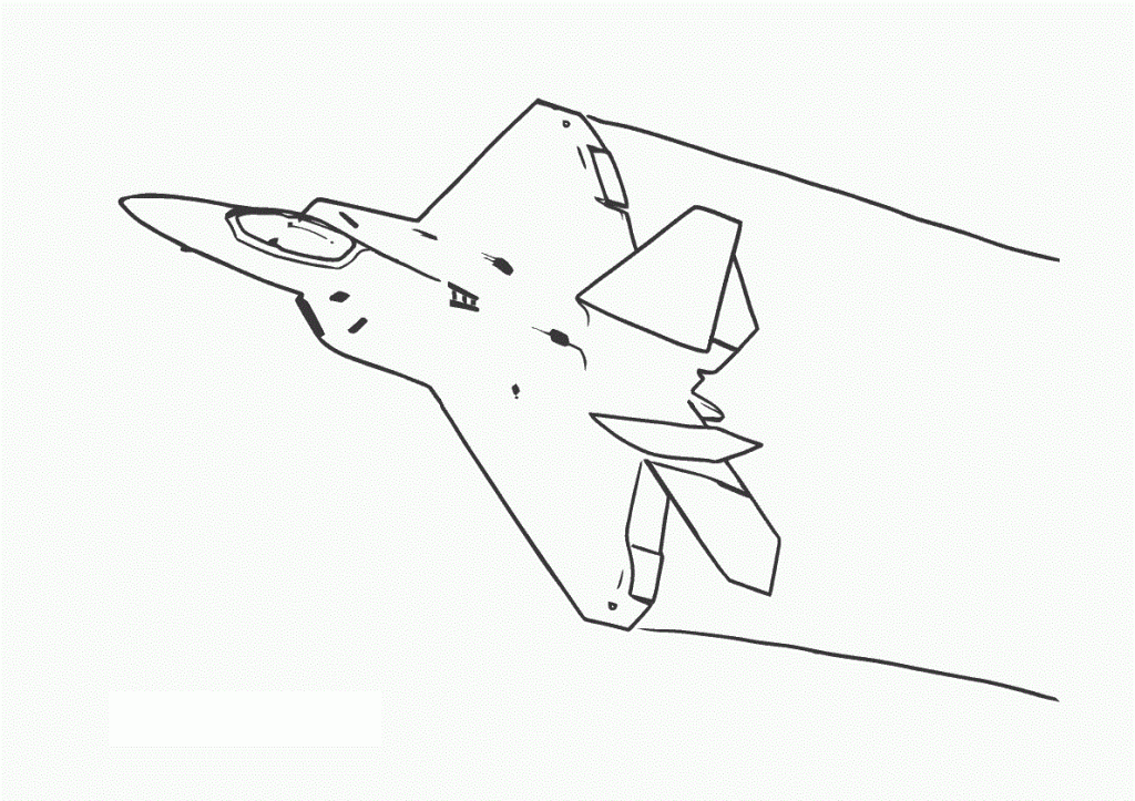 a for airplane coloring page