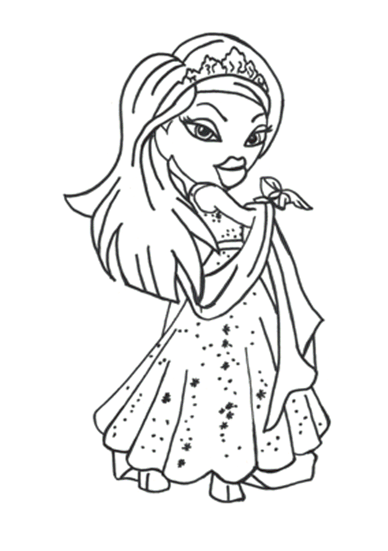 Free Printable Bratz Coloring Pages For Kids