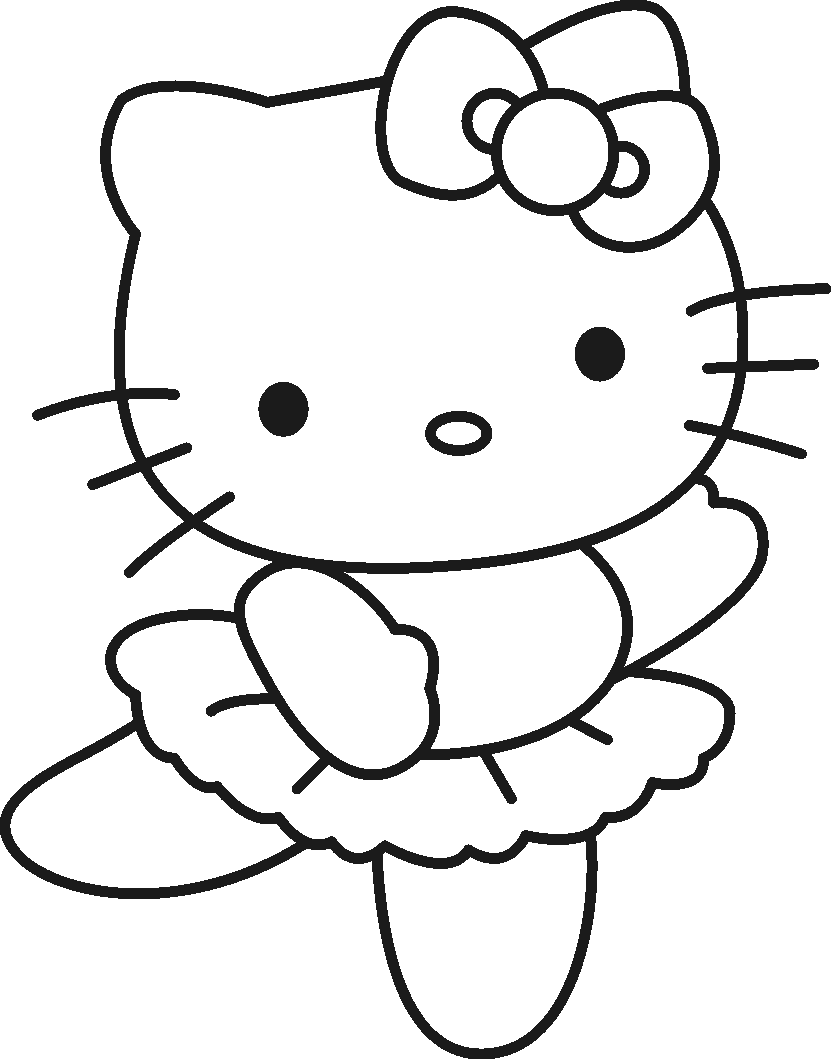 16 Printable collection of Hello kitty coloring pages