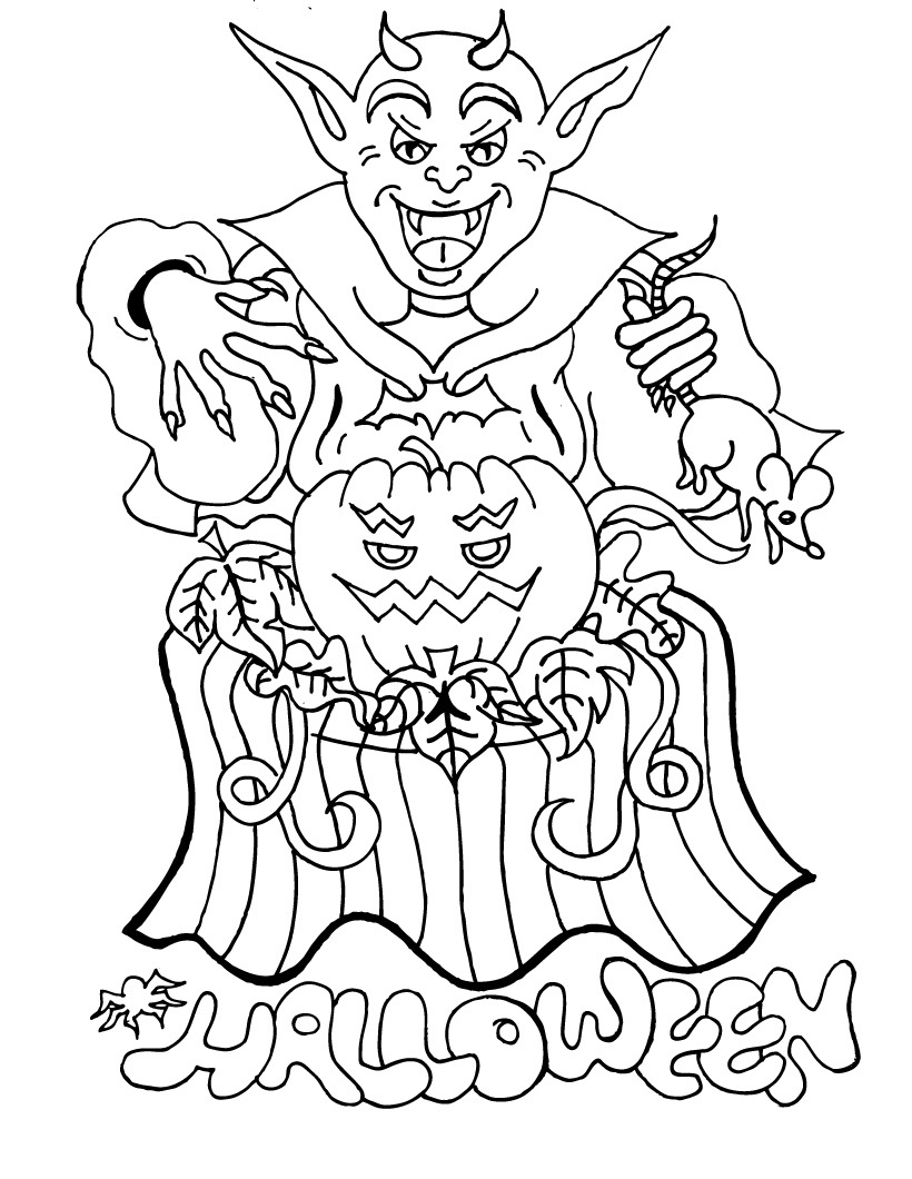 Halloween Coloring Pages Free Printable Pdf
