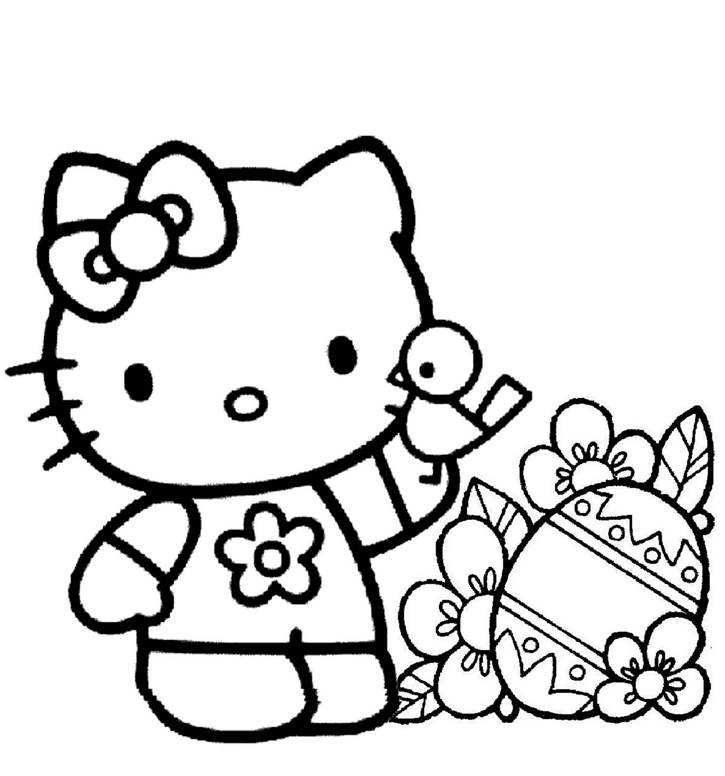 Free Printable Hello Kitty Coloring Sheets