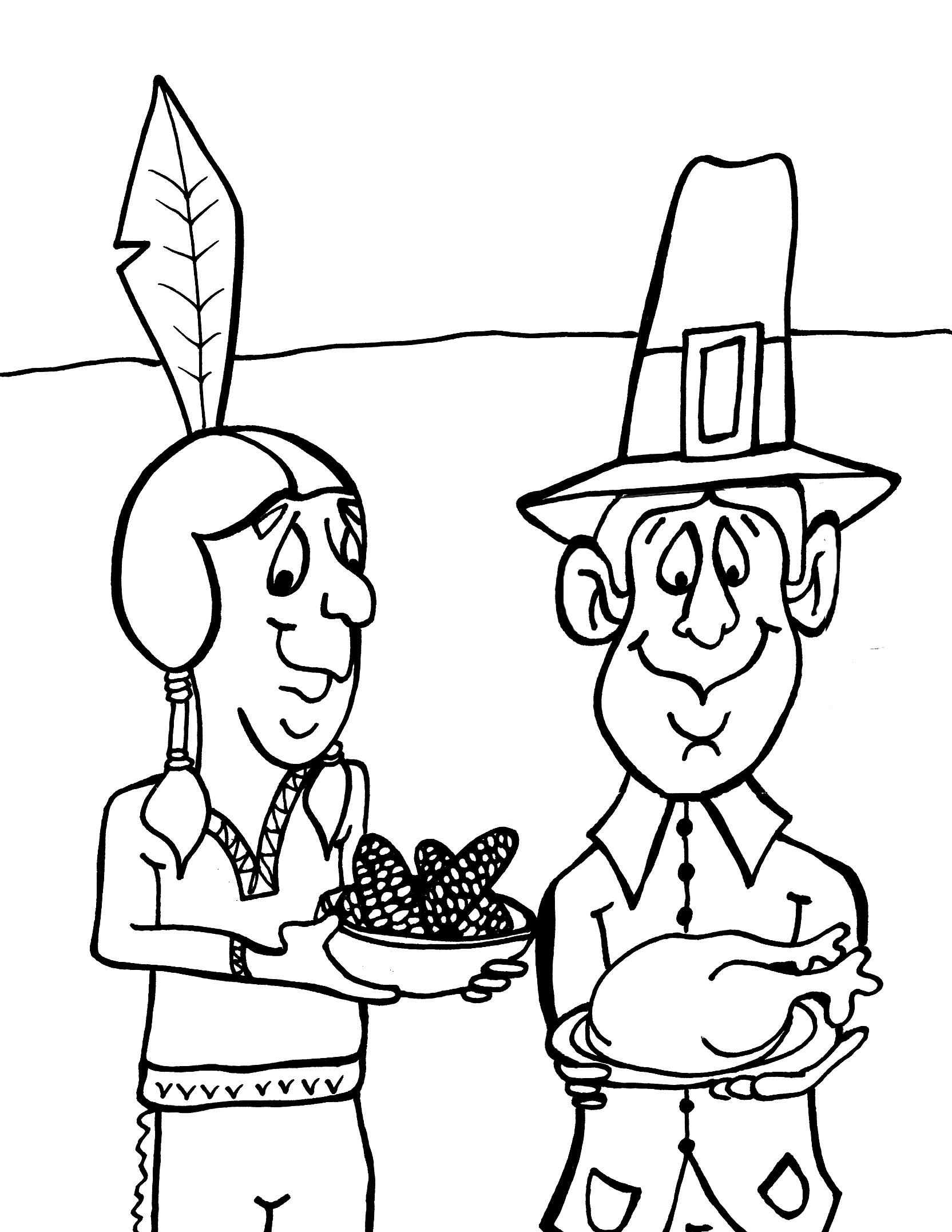Thanksgiving Coloring Pages Free Printable Pdf