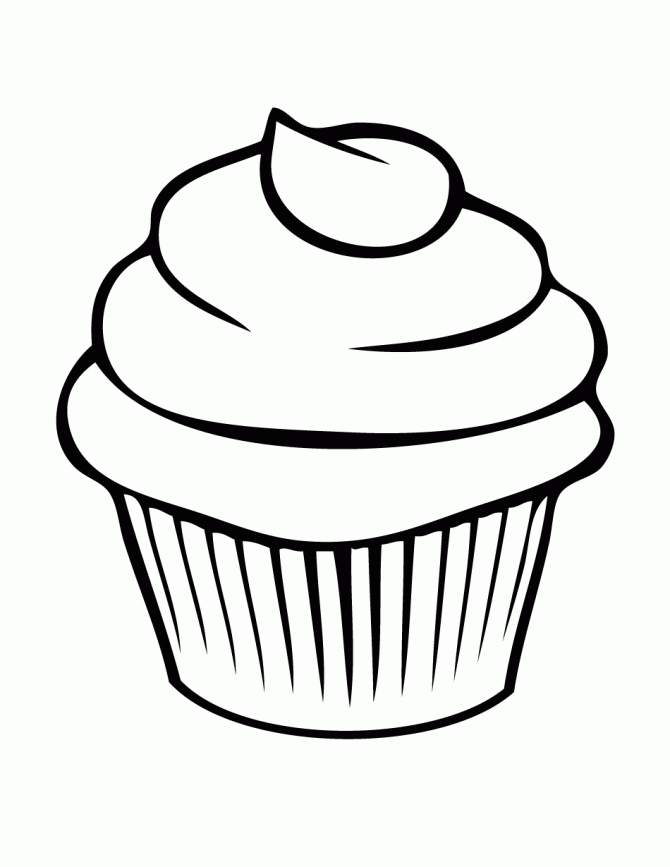 Free Printable Cupcake Coloring Pages For Kids