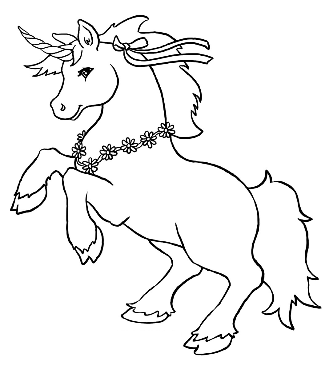 free printable cute unicorn coloring pages