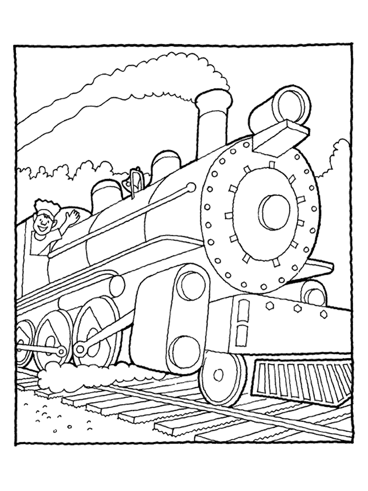 Free Printable Train Coloring Pages For Kids