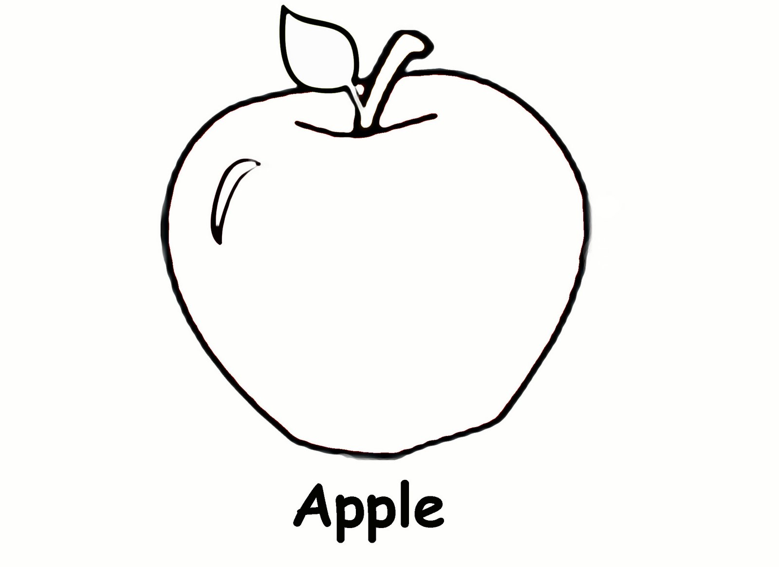 Free Printable Apple Coloring Sheets For Toddlers