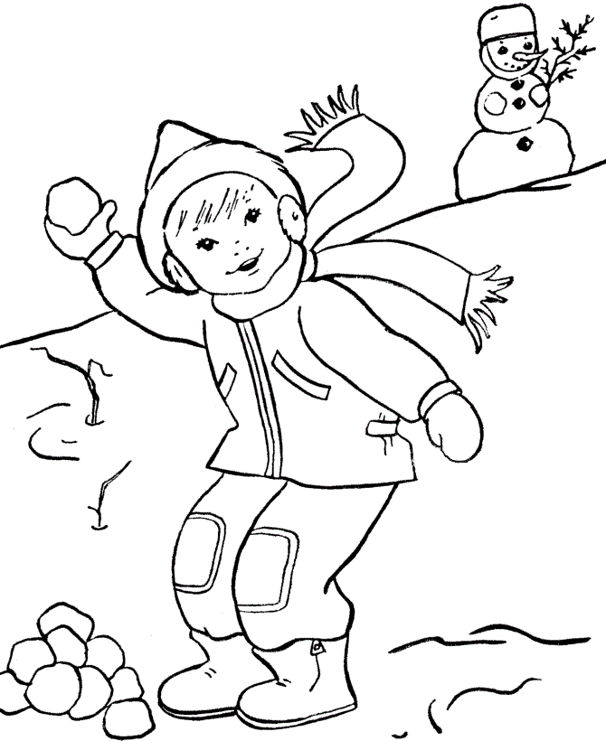 Free Printable Winter Coloring Pages For Kids