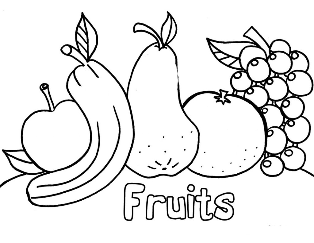 Free Printable Fruit Coloring Pages For Kids