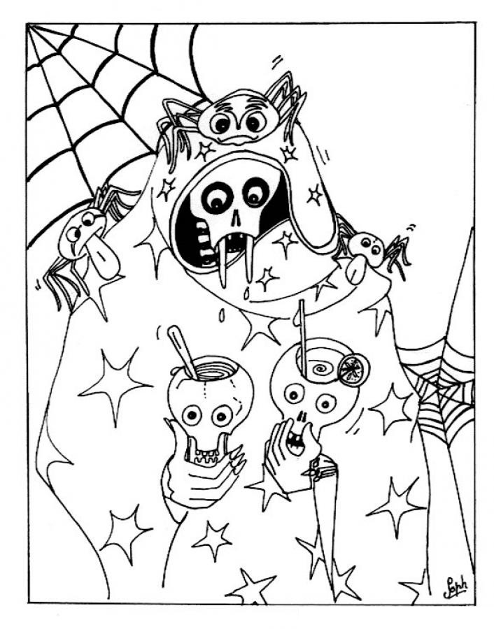 free coloring pages for kids halloween