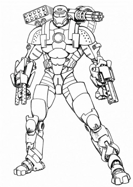 Free Printable Iron Man Coloring Pages For Kids - Baby Face