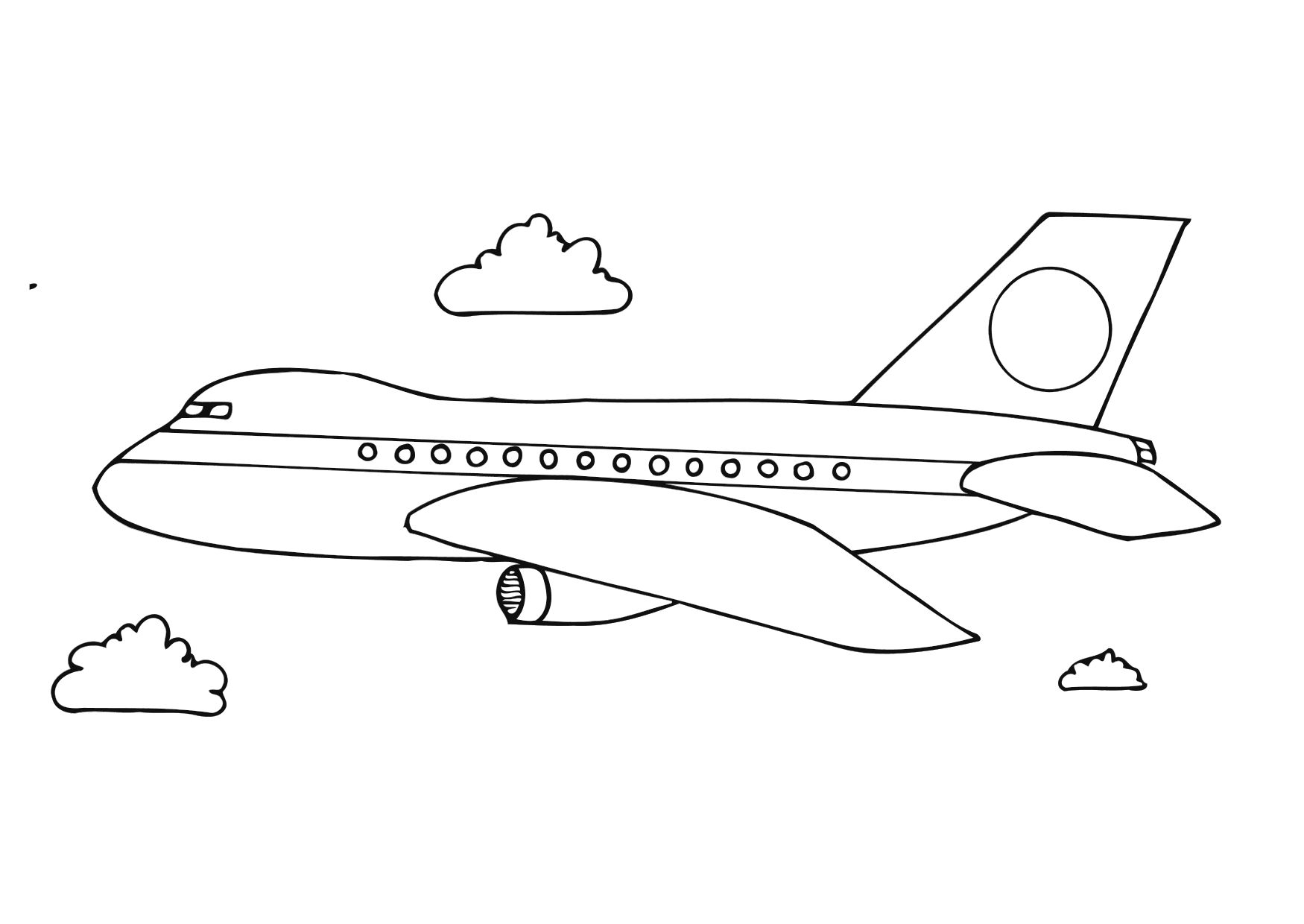 airplane pictures coloring pages