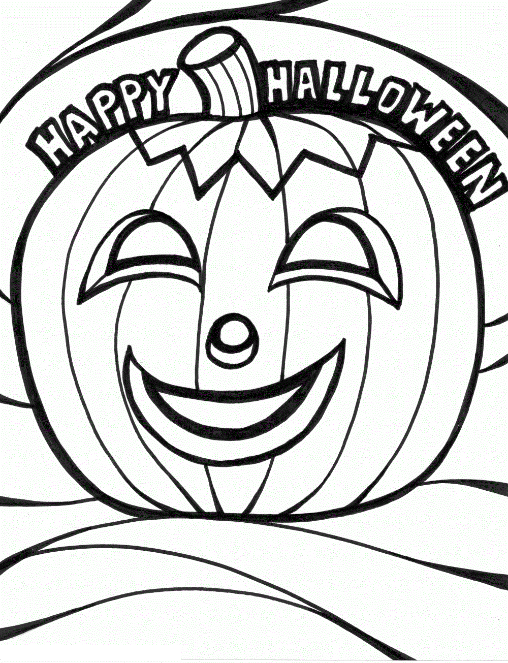 Free Halloween Coloring Sheets For Toddlers