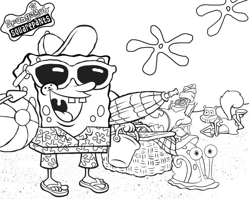 Free Printable Spongebob Squarepants Coloring Pages For Kids