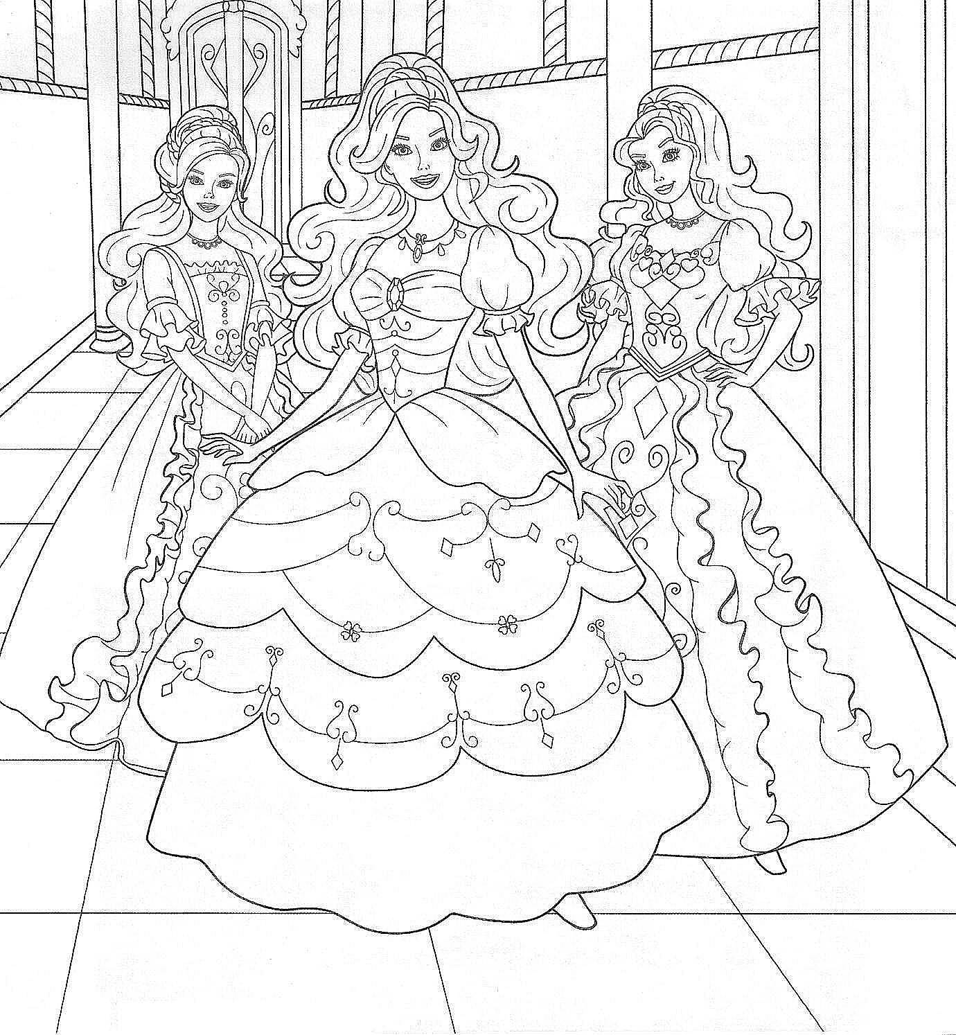 Gambar Free Printable Barbie Coloring Pages Kids Page Di Rebanas Rebanas