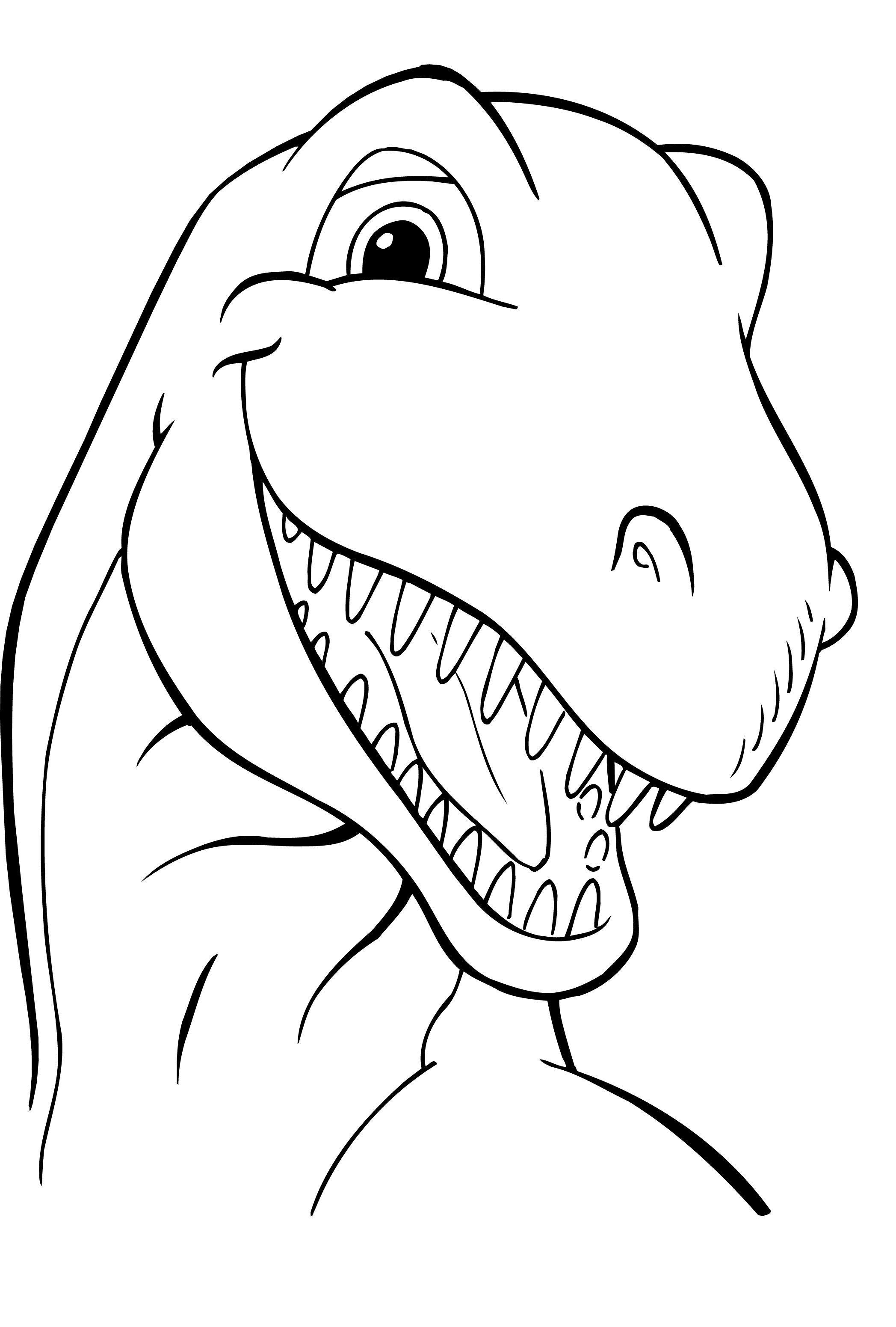 488 Simple Printable Dinosaur Coloring Pages for Adult