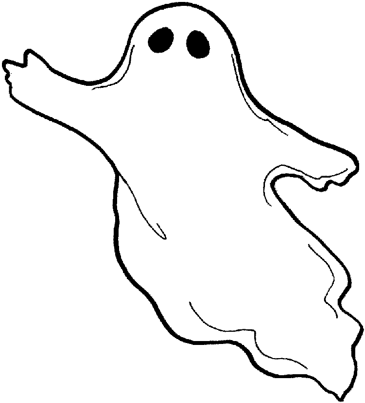 ghost coloring page