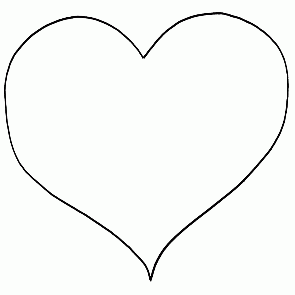 Free Printable Heart Shape Coloring Pages
