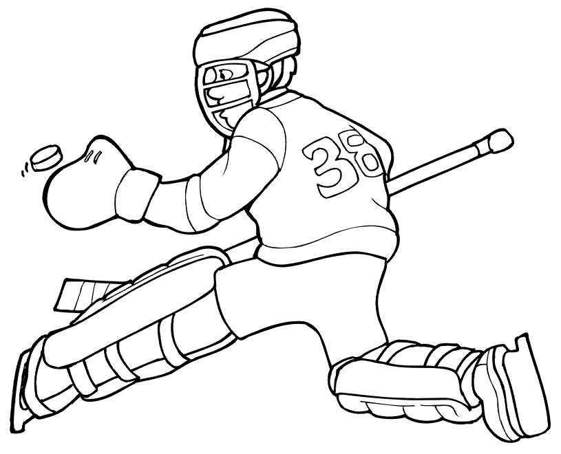 Free Printable Hockey Coloring Pages For Kids