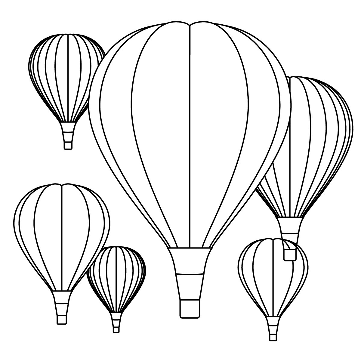 Free Printable Hot Air Balloon Coloring Pages For Kids