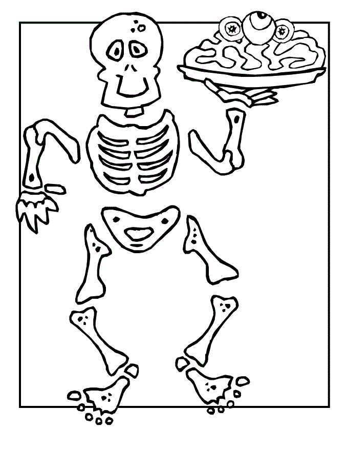 skeleton-colouring-pages