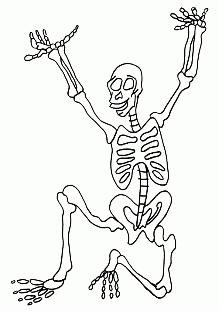 Skeletal Coloring Page