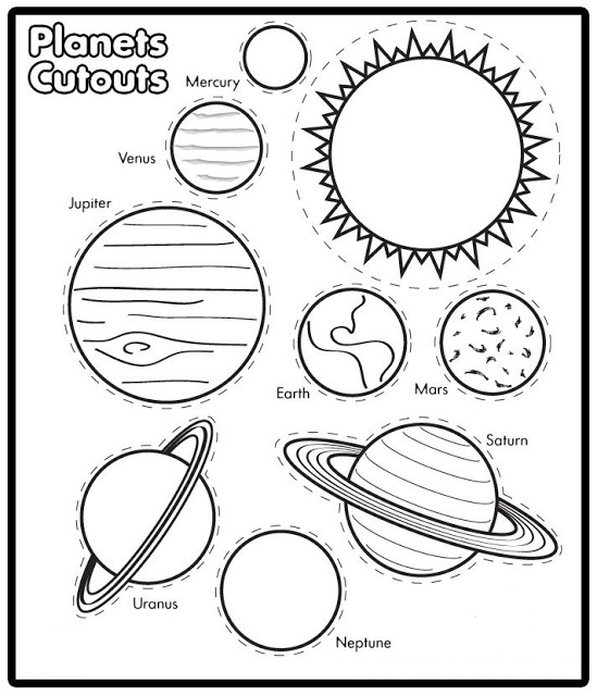 Free Printable Solar System Coloring Pages For Kids