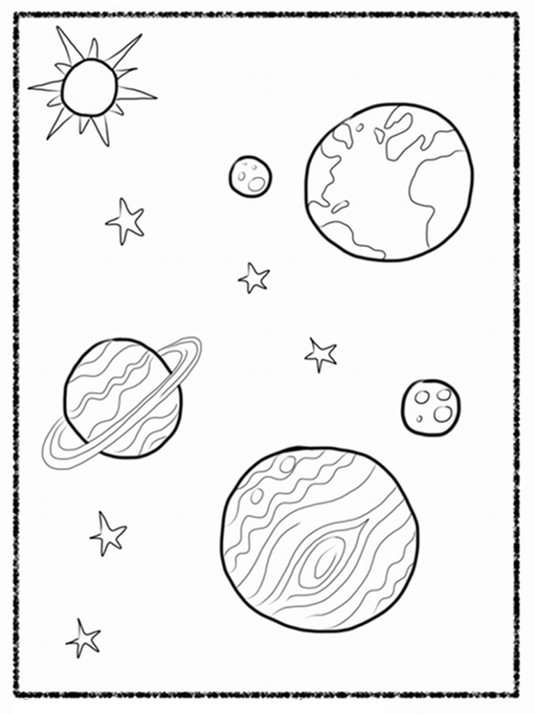 Free Printable Solar System Coloring Pages For Kids