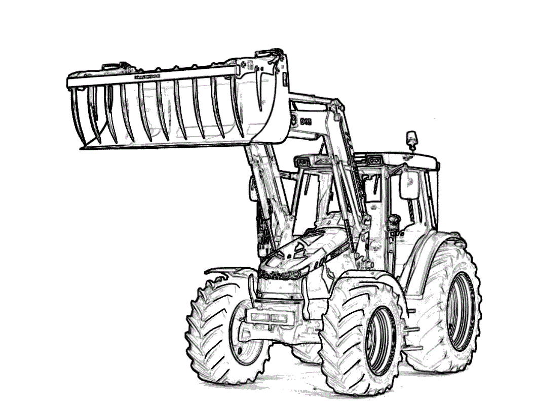 Tractor Coloring Pages - Kidsuki