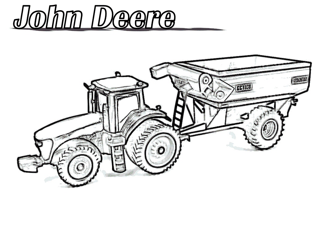 Simple Free Printable Coloring Pages Tractors 