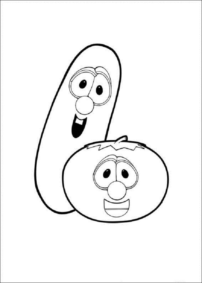 Free Printable Veggie Tales Coloring Pages For Kids