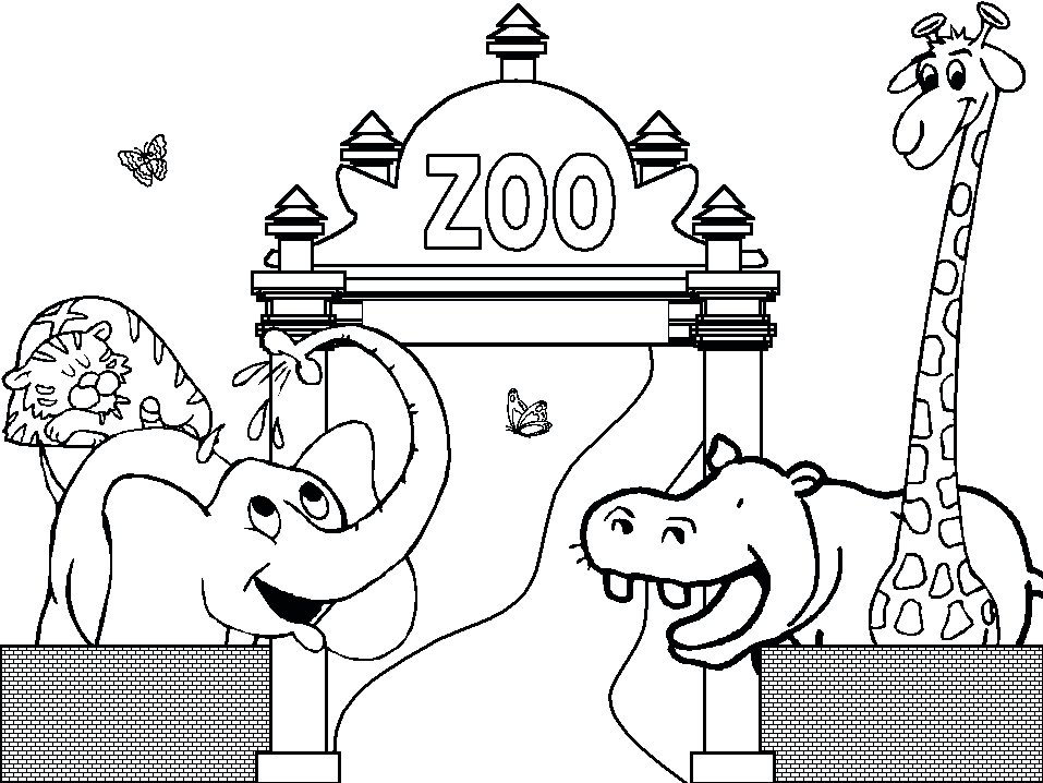 zoo animals coloring pages free printables - photo #33
