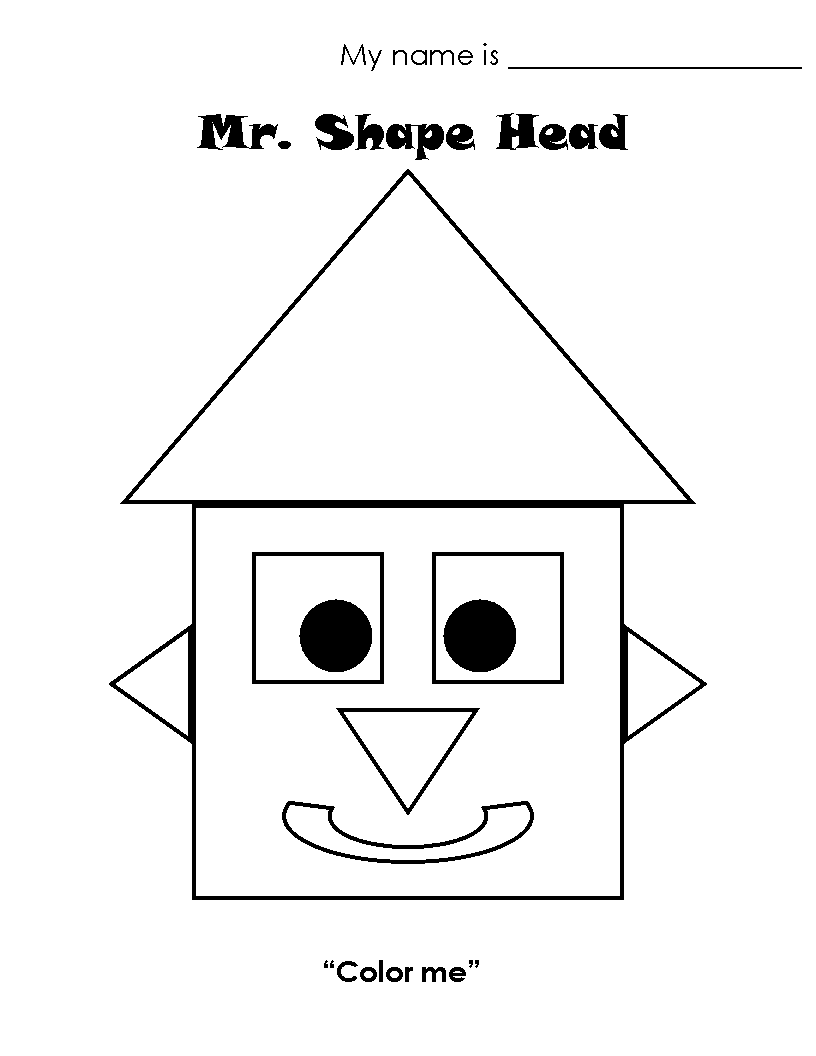 Gambar Shapes Colouring Pages Toddlers Free Printable Coloring Kids Di 