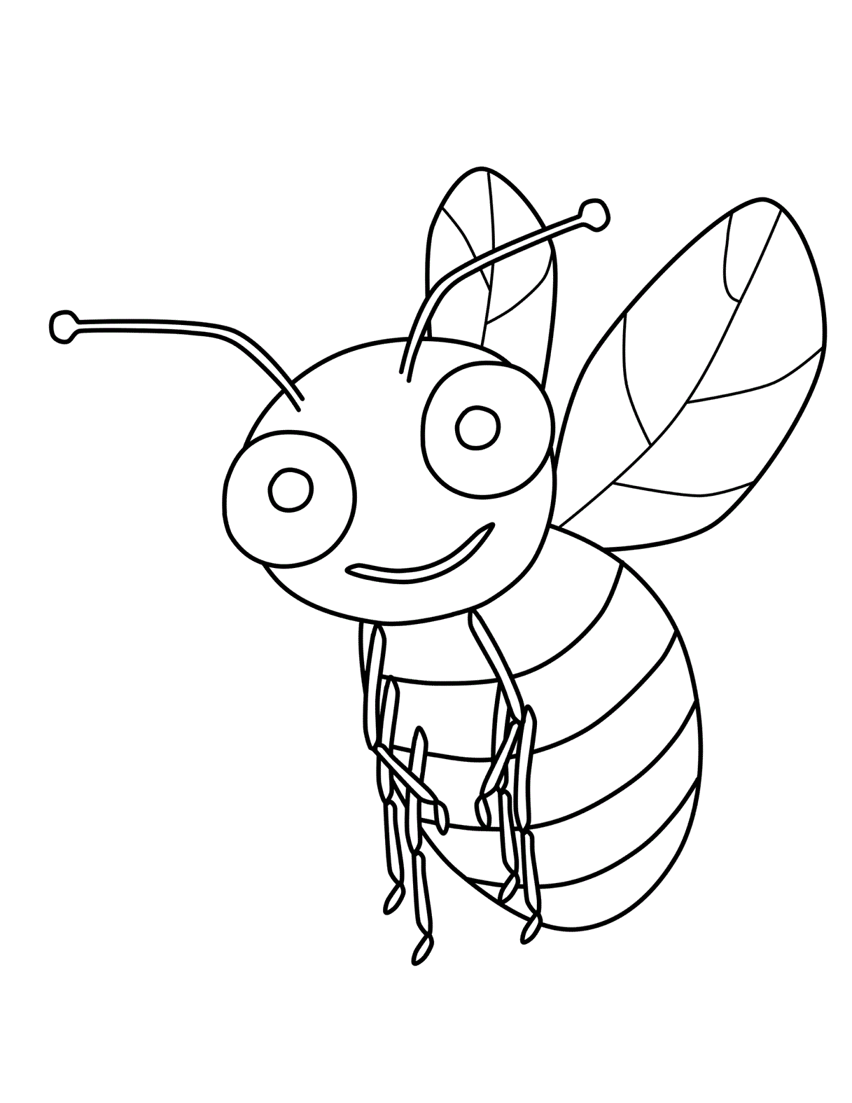 Free Printable Bumble Bee Coloring Pages For Kids