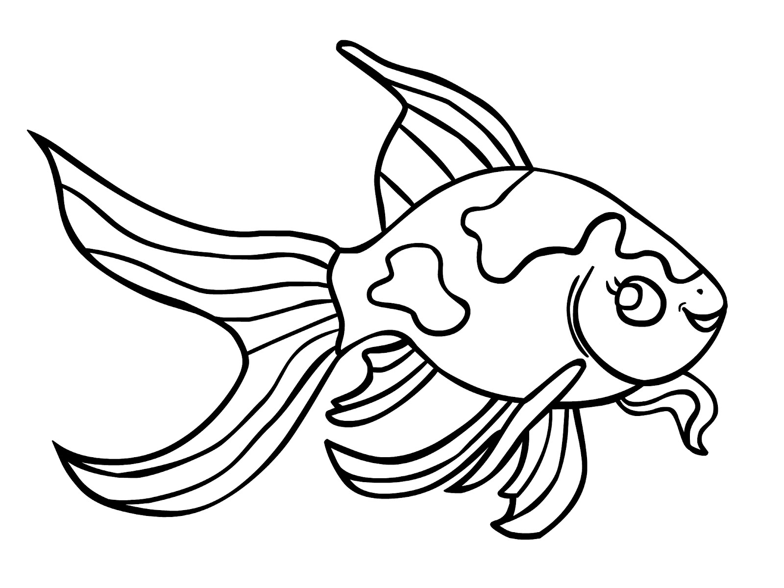 Free Printable Goldfish Coloring Pages Kids Cute