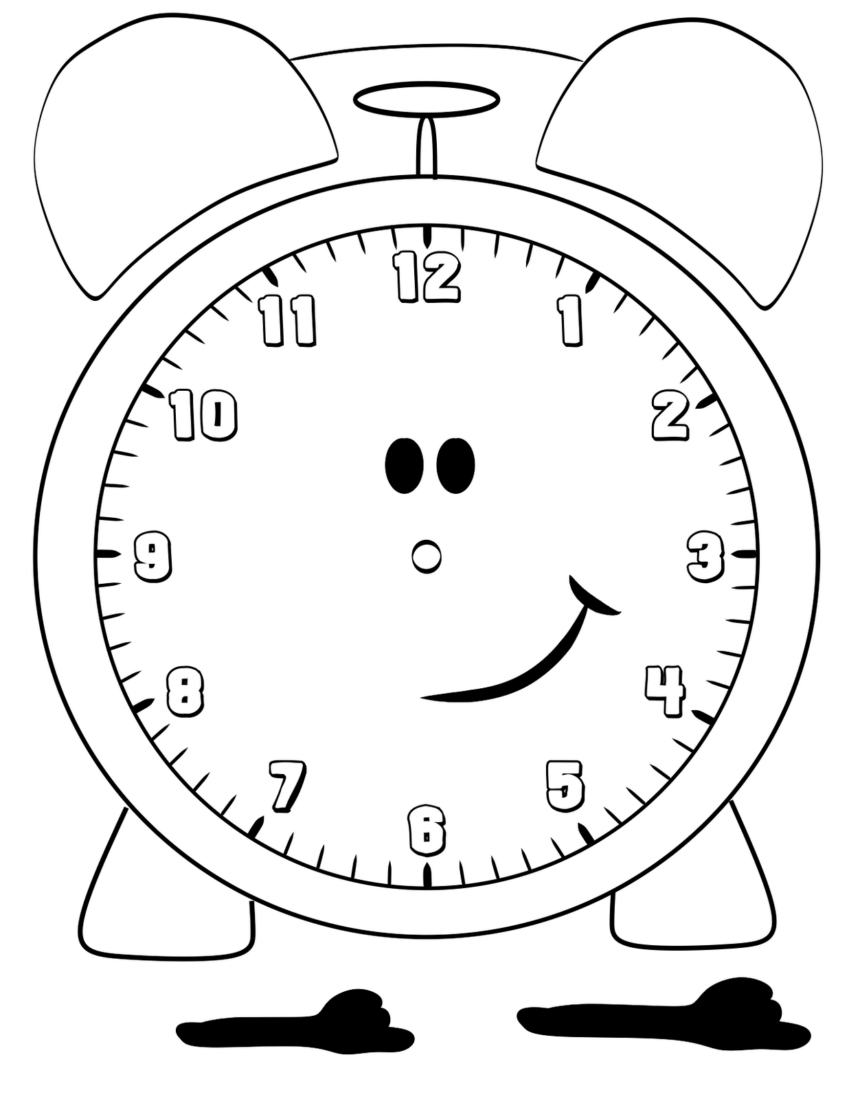 clock-faces-colouring-pages