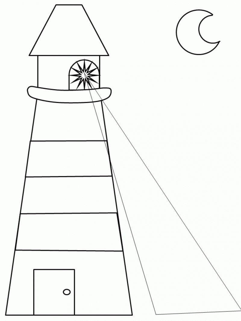 Free Printable Lighthouse Coloring Sheets