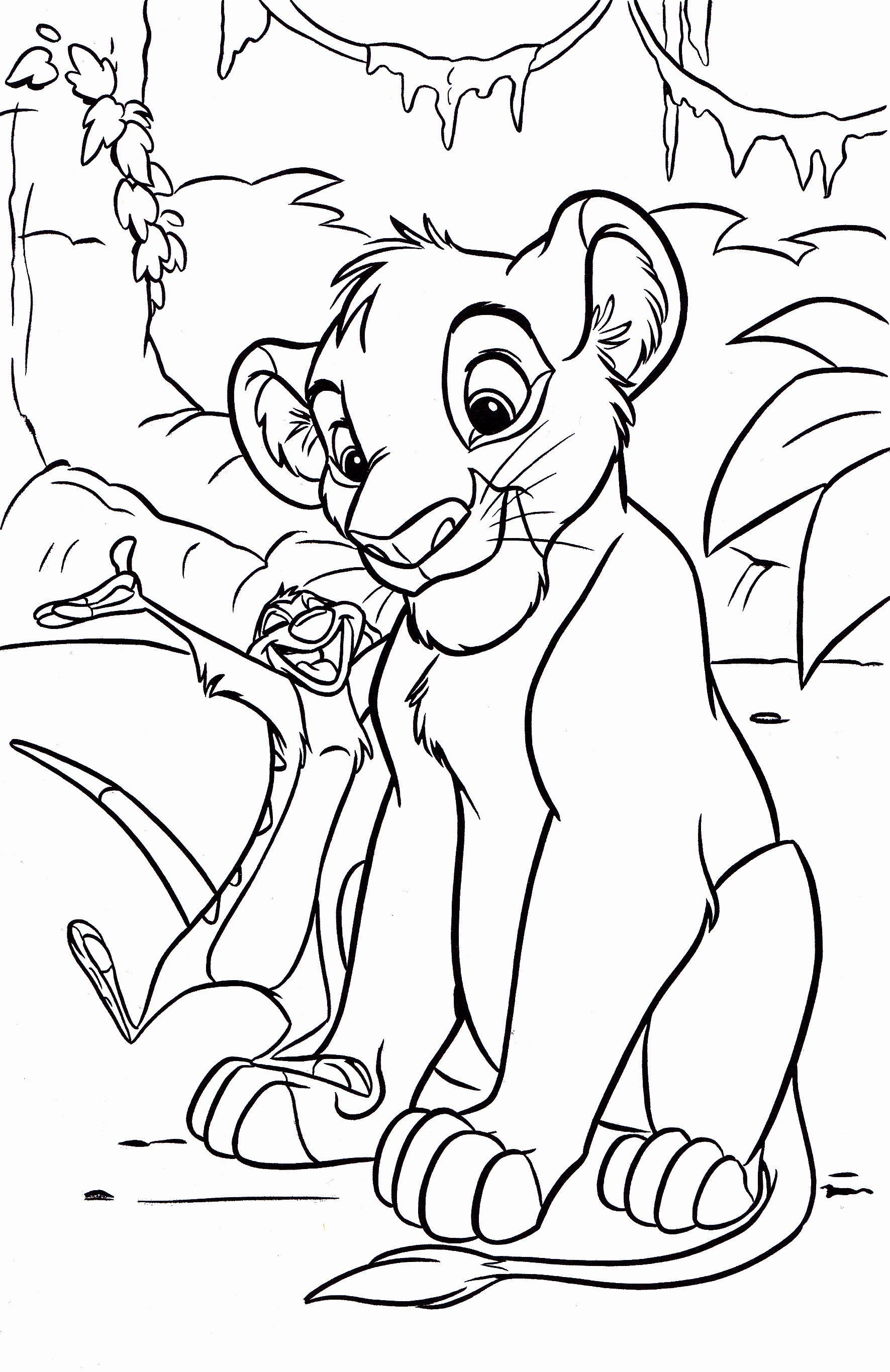 images of lion king coloring book pages - photo #28