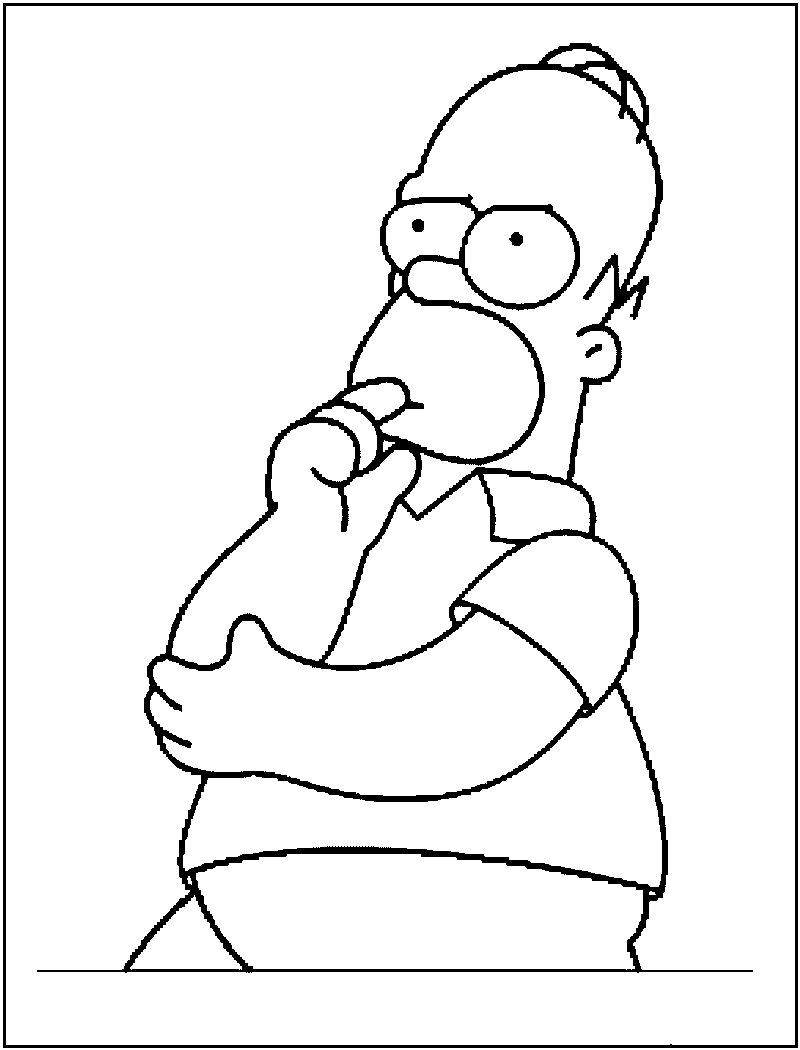 Free Printable Simpsons Coloring Pages For Kids