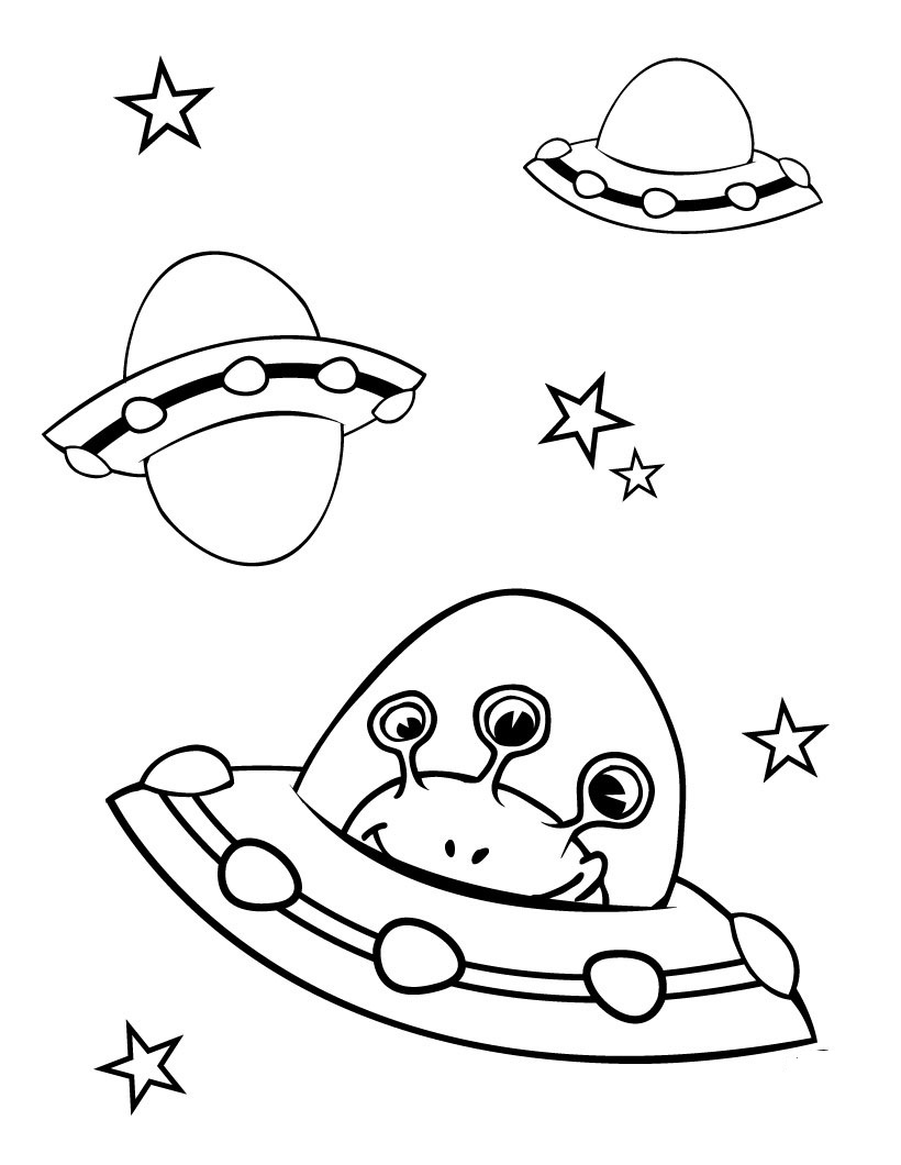 Free Printable Spaceship Coloring Pages For Kids