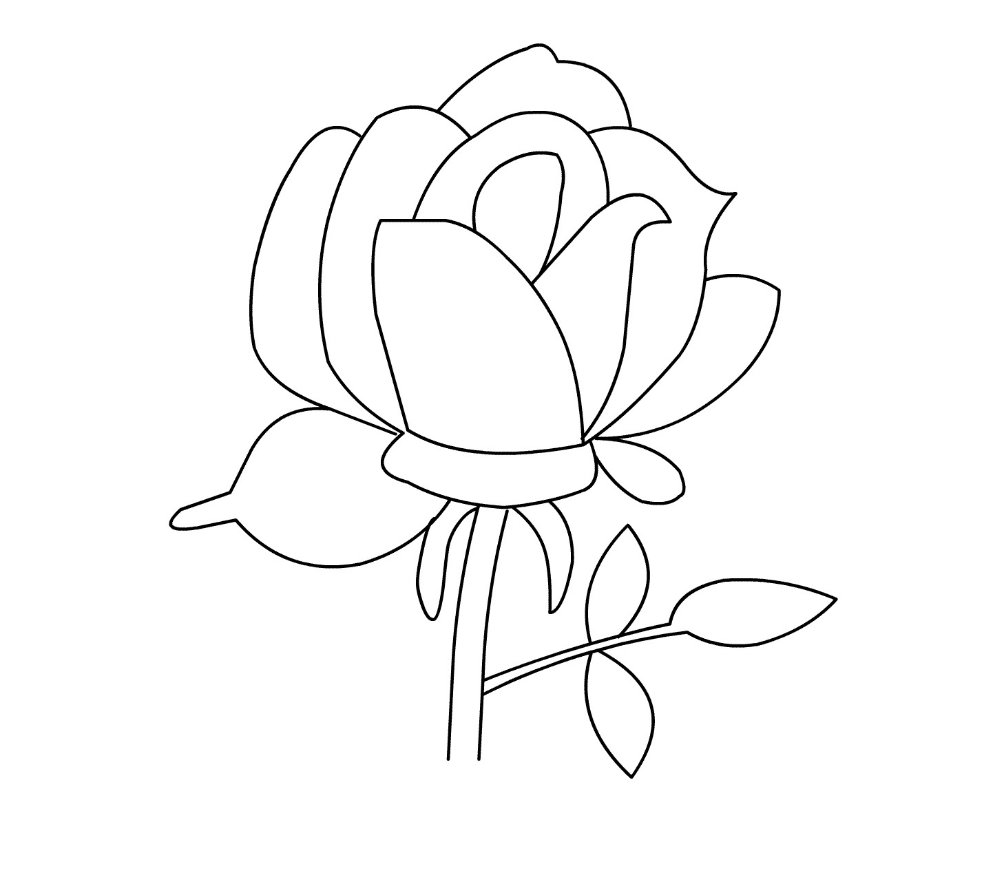 Free Printable Coloring Sheets Of Roses