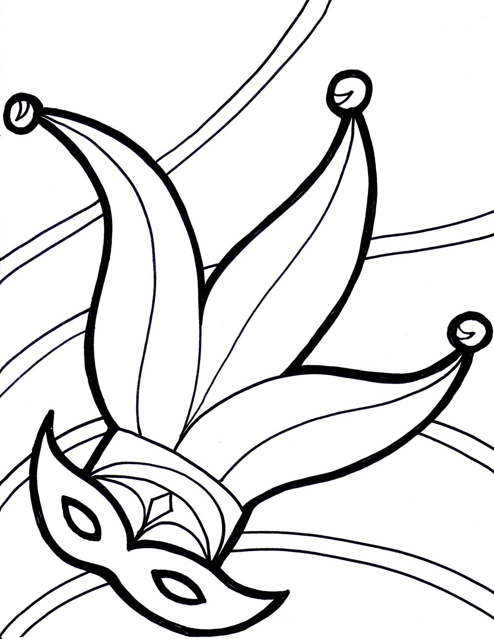 Free Printable Mardi Gras Coloring Pages For Kids