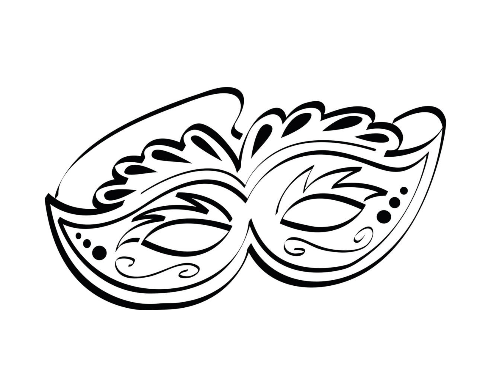 free printable mardi gras mask coloring pages