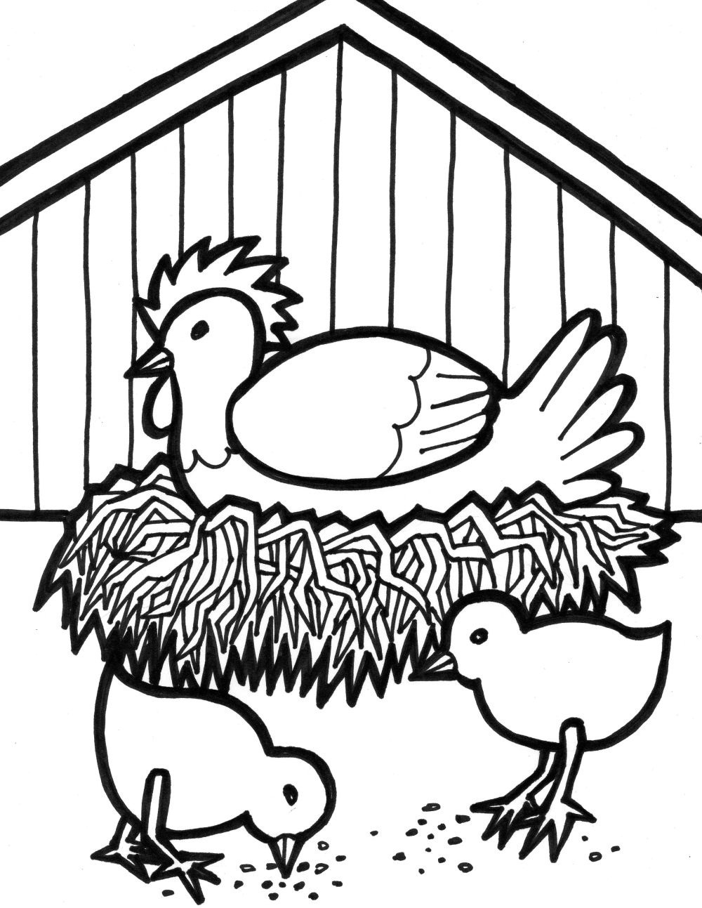 Free Farm Animal Coloring Pages Printable