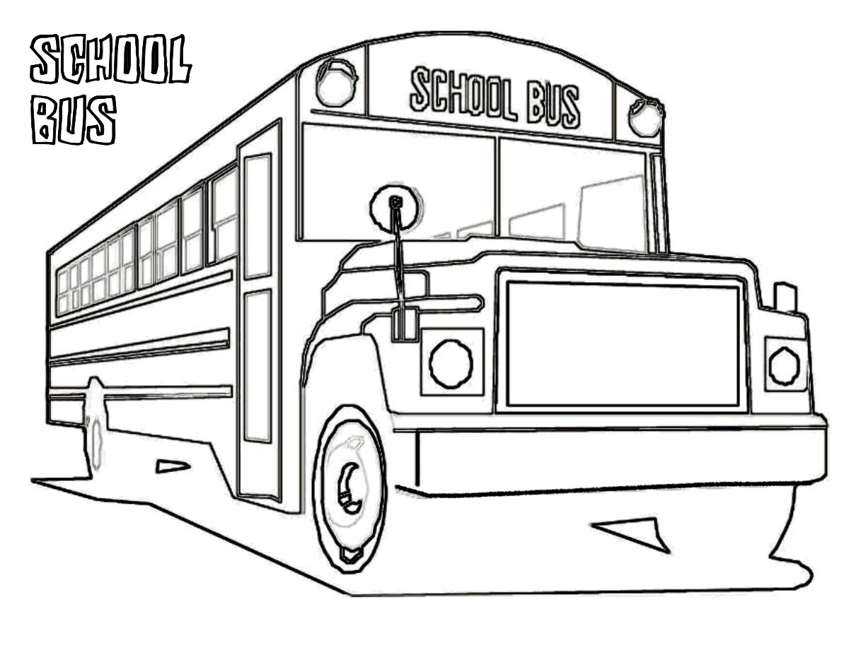 Free Printable School Bus Coloring Sheets