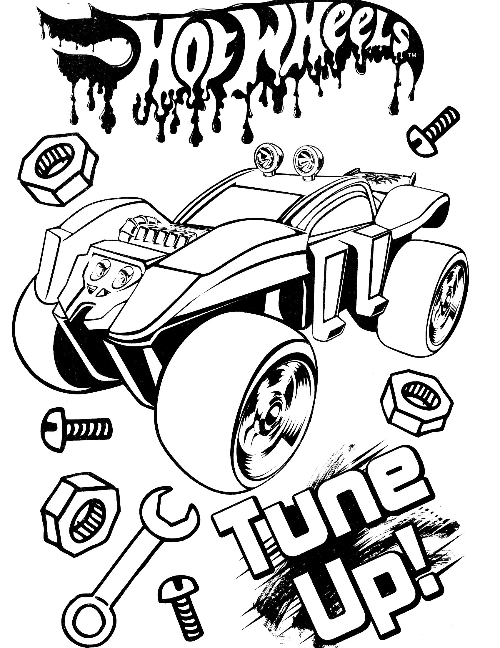 Free Printable Hot Wheels Coloring Pages Printable Word Searches