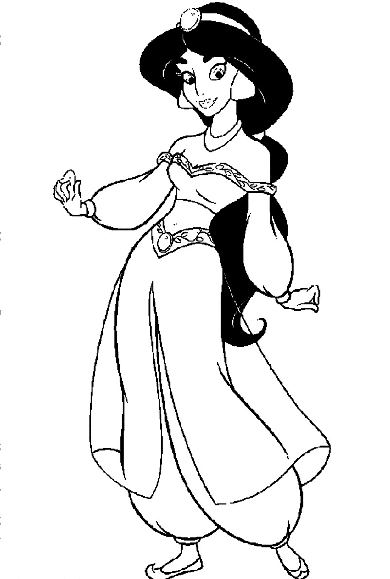 Free Printable Jasmine Coloring Pages For Kids - Best ...